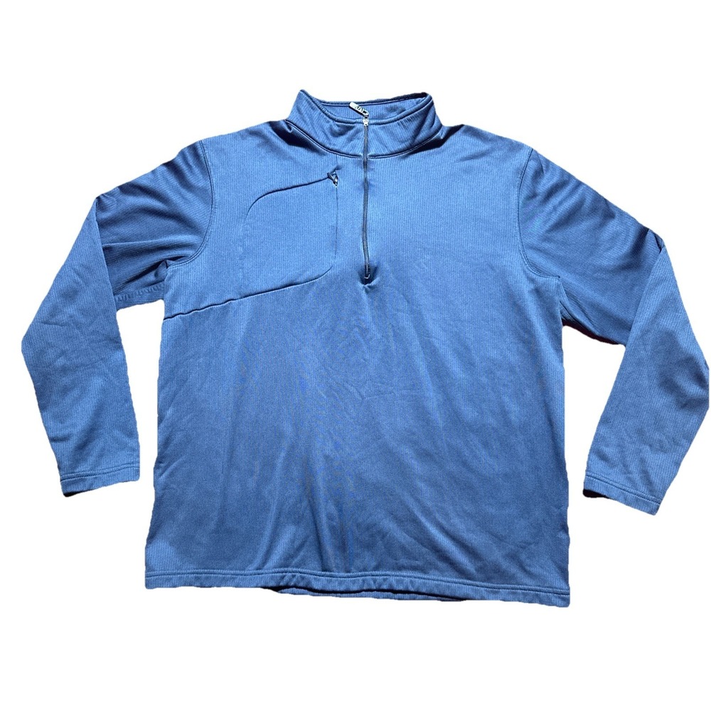 Johnston & Murphy XC4 Men's Extreme Comfort 1/4 Zip M Peru Pullover Golf Blue